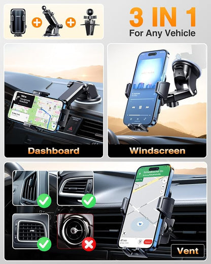 VANMASS 2025 Upgraded Car Phone Mount, Patent Safety Cell Phone Mount - Image 6