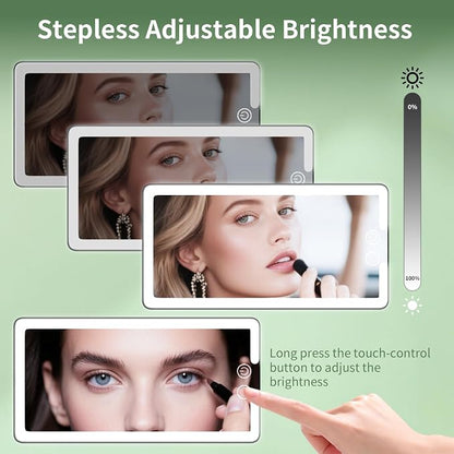 2 Pcs Car Sun Visor Vanity Mirror, Dimmable Rear View Visor Makeup Mirror - Image 4