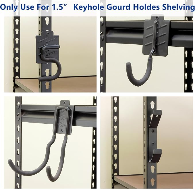 Wallmaster Boltless Shelving Hook Organizer Kit, Garage Heavy Duty Tool Storage - Image 3