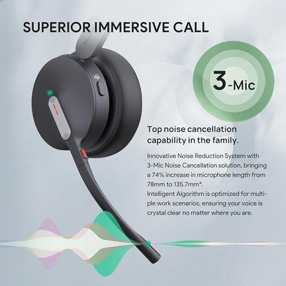 Yealink BH70 with Stand Wireless Bluetooth Headset with Microphone - Image 7