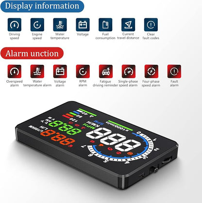 Heads Up Display for Cars, Digital Speedometer for Car A8 - Image 3