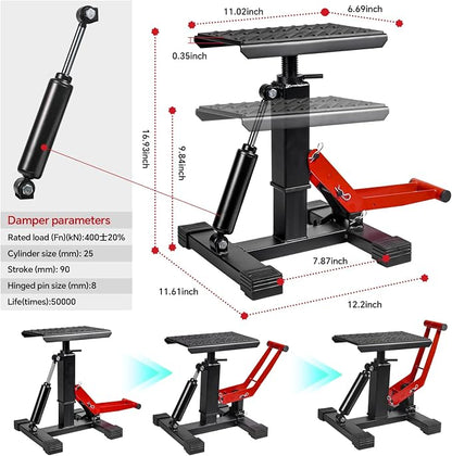 Adjustable Dirt Bike Stand & Powersport Jack 1000LBS Capacity, Heavy Duty - Image 5