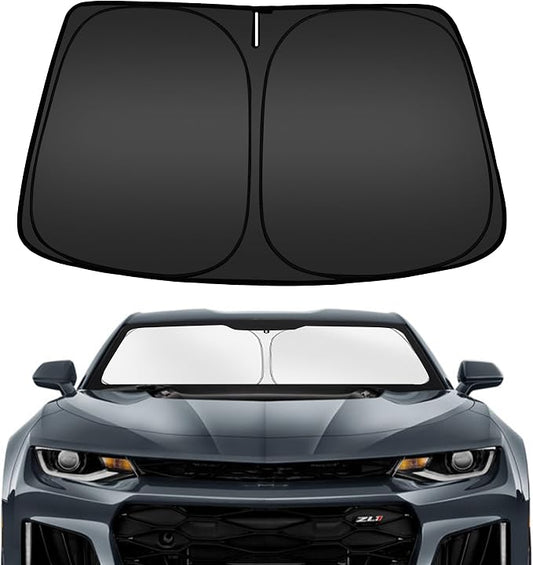 ARISMOTOR Windshield Sun Shade for Ch-evrolet Chevy Camaro 2016-2024, Custom by ARISMOTOR