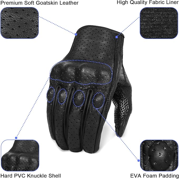 Superbike Updated Full Finger Anti-Slip Motorcycle Gloves Hard Knuckle - Image 2