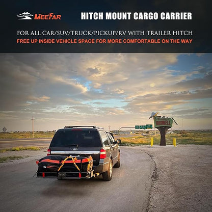 MeeFar Hitch Mount Cargo Carrier Basket 53" x19" x 5"+Waterproof Cargo Bag - Image 9