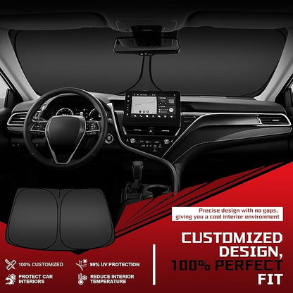 Windshield Sun Shade for 2013-2019 Ford Escape SUV Foldable Sun Sunshade for - Image 2