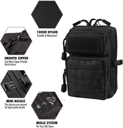 Universal Tactical Seat ​Back Organizer Vehicle Molle Panel Organizer Storage - Image 9