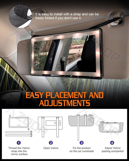 Car Sun Visor Vanity Mirror Compatible - Image 7