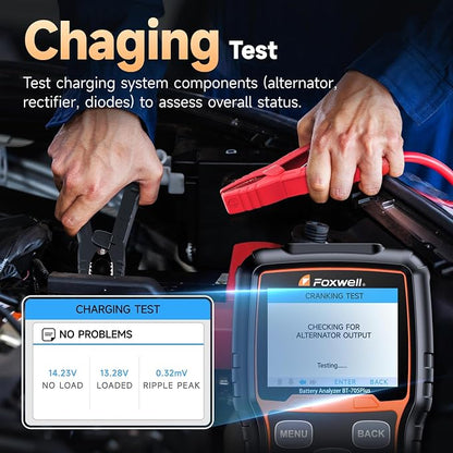 FOXWELL BT705 Plus Car Battery Tester 12V 24V Automotive, 100-2000CCA Battery - Image 5