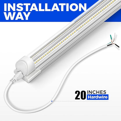 Barrina 8FT LED Shop Light, 100W 15000LM 6500K Super Bright White, Linkable - Image 7