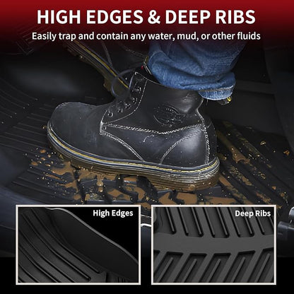 LASFIT Floor Mats for Toyota Highlander 2014-2019 All Weather Custom Fit Floor - Image 3