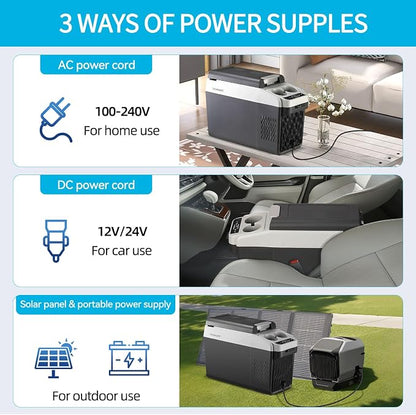 12 Volt Center Console Fridge, Car Refrigerator 16QT Cooler, Portable Car - Image 8