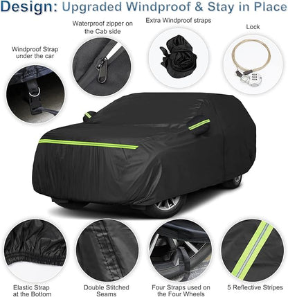 Car Cover Waterproof for 2007-2025 Chevy Suburban/GMC Yukon XL/Cadillac - Image 3