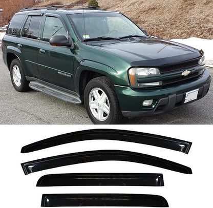 94733 Side Window Wind Deflector, Dark Smoke Window Visor fit - Image 2