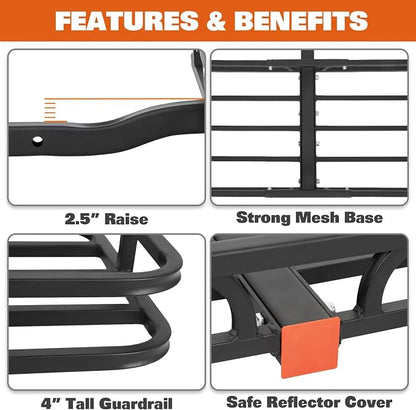WEIZE Hitch Cargo Carrier Basket - Image 5