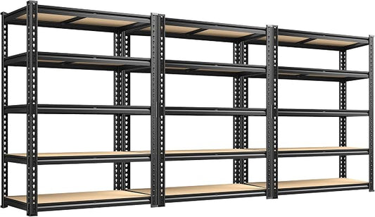 72.12" H Garage Shelving, Storage Shelves Load 2100LBS, 5-Tier Adjustable by Durayloly