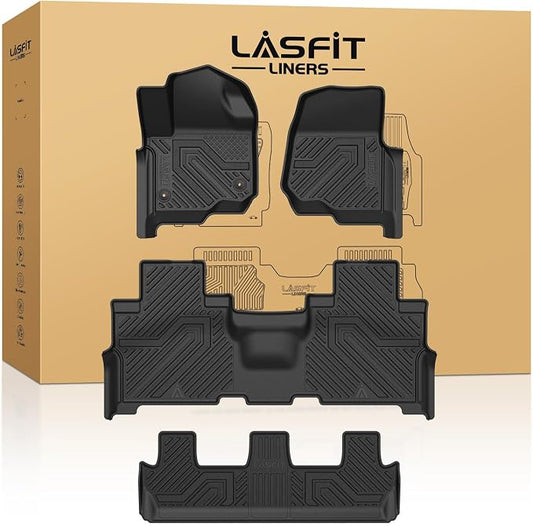 LASFIT Floor Mats for Ford Expedition | Expedition Max 8 Seater 2018-2024 by LASFIT