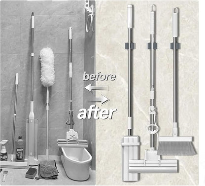 3-H Broom Holder Wall Mount 12 Pack, Mop and Broom Holder Wall Mount - Image 5
