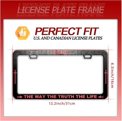 Jesus The Way The Truth The Life License Plate Frame Christian License Plate - Image 7