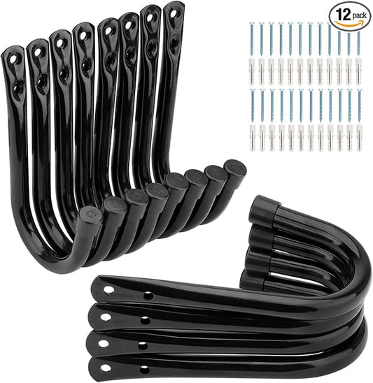 Garage Storage Hooks 3.5Inch Heavy Duty Wall Mounted Garage Utility Hooks 12 by Whrsinlor