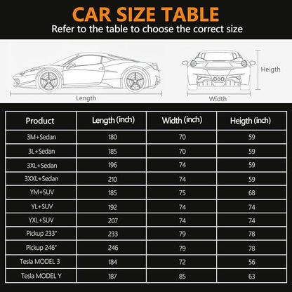Car Cover Waterproof All Weather, 6 Layers Car Covers - Image 5