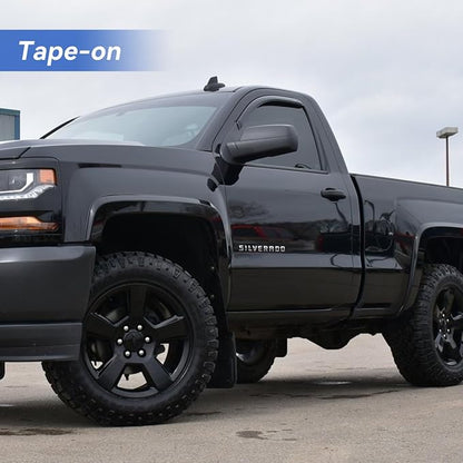 Window Visors Rain Guards for 2014-2018 Chevy Silverado/GMC Sierra 1500 Regular - Image 3