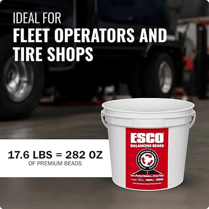 ESCO Tire Balance Beads – 17.6 lb Bulk Bucket | Reusable Ceramic Balancing Beads - Image 7