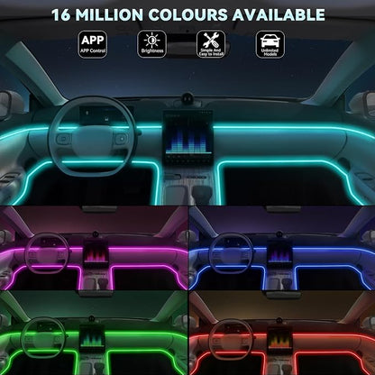 AUTOXBERT Car LED Interior Strip Lights, 16 Million Colors Lights - Image 2