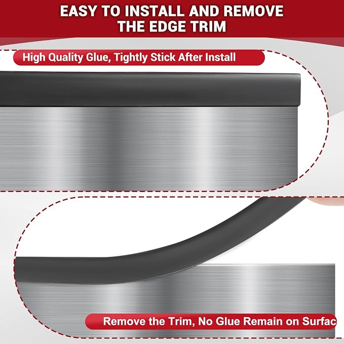 Rubber Edge Trim, 5/16" Self Adhesive Flexible U Channel Edge Protecter - Image 4
