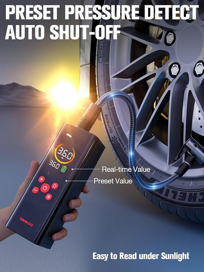 GOOLOO AP150 PRO Tire Inflator Portable Air Compressor, Upgraded UI Color LED - Image 4