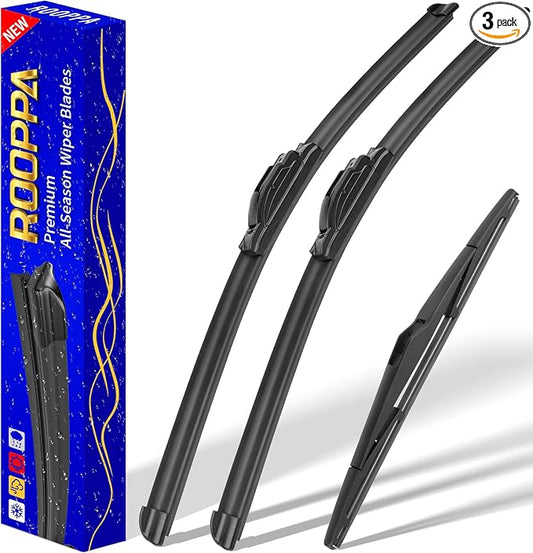3 wipers Replacement for 2010-2015 Hyundai Tucson, Windshield Wiper Blades by ROOPPA