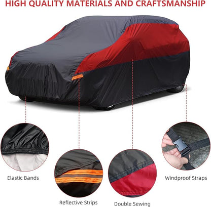 SUV Car Cover Hatchback Cover Waterproof All Weather, Outdoor Car Covers - Image 3