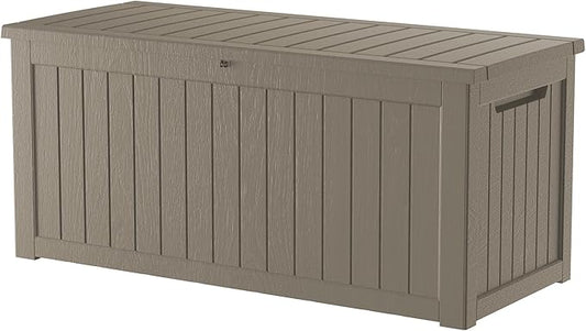 270 Gallon Outdoor Storage Box Patio Deck Box Waterproof, Resin Lockable by Decksplore%E2%80%94BuiltforOutdoor