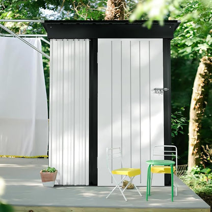 JUMMICO Metal Outdoor Storage Shed 5 x 3 FT Metal Shed - Image 2