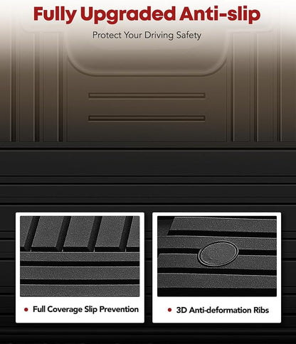 YHTAUTO Floor Mats Fit 2015-2024 Ford F-150 SuperCrew Cab Not Fit Rear Seat - Image 4