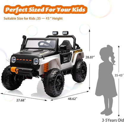 Hetoy 24V 2 Seater Ride On Car for Kids, Electric Truck - Image 2