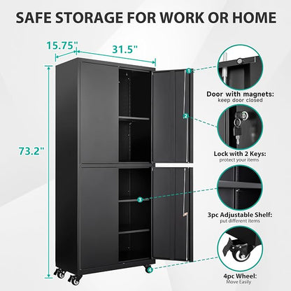 SISESOL Metal Storage Cabinet - Image 3