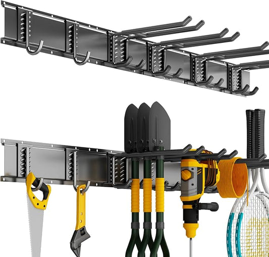 Garage Organization Tool Organizer Wall Mount, 32inch Heavy Duty Garden Tool by CRXCRC