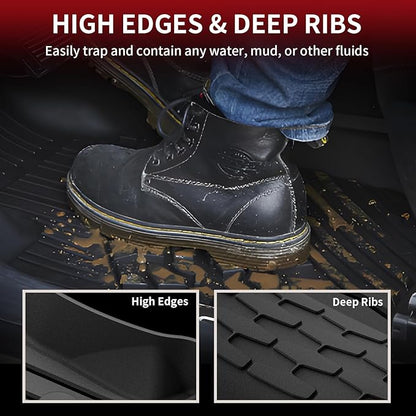 LASFIT Floor Mats Fit for Lincoln Continental 2020 2019 2018 2017, All Weather - Image 3