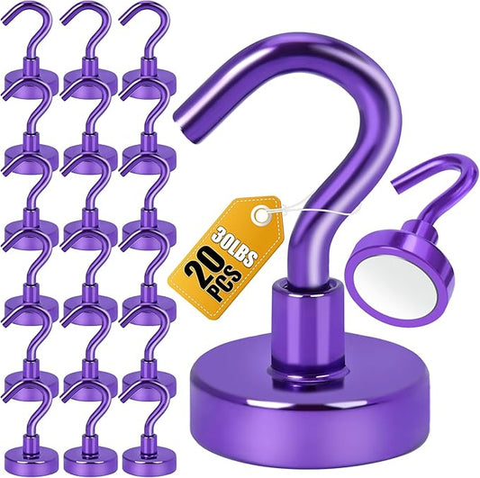 DIYMAG Magnetic Hooks, 30Lbs Strong Heavy Duty Cruise Magnet S-Hook by DIYMAG