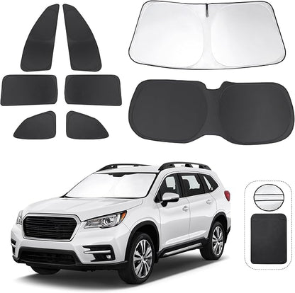 TINGLU Window Shades for Subaru Ascent 2019-2024 2025 Accessories Car Side Full by TINGLU