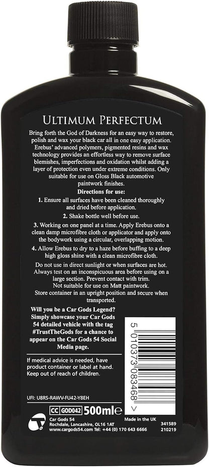 Car Gods Black Carnauba Wax Polish, Pigmented Formula 3 in 1 Removes Surface - Image 2