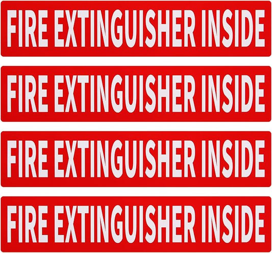 Madrigal Fire Extinguisher Inside Sticker Sign, Weatherproof & UV Protected by Unknown