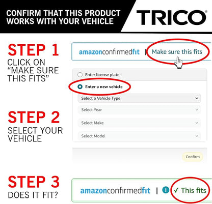 TRICO Gold™ 20 & 20 Inch Pack of 2 Automotive Replacement Windshield Wiper - Image 8