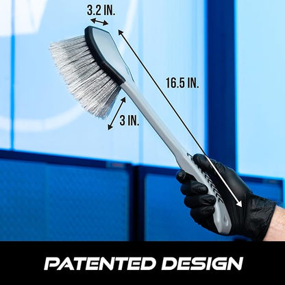VIKING Car Wash Brush, Wheel and Fender Brush, Long Handle Tire Cleaner - Image 6