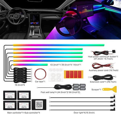 Dreamcolor Acrylic Interior Car LED Strip Light - Image 2