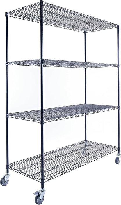 60"x24"x72" Premium Metal Steel 4-Tier Wire Shelving NSF 3200 LBS MAX Capacity - Image 4