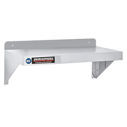DuraSteel Stainless Steel Wall Mount Shelf 24" Wide x 14" Deep Commercial Grade - Image 4