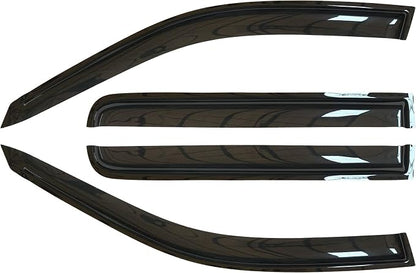 4pcs Outside Mount Style Sun Rain Guard Durable Side Window Wind Deflectors - Image 2