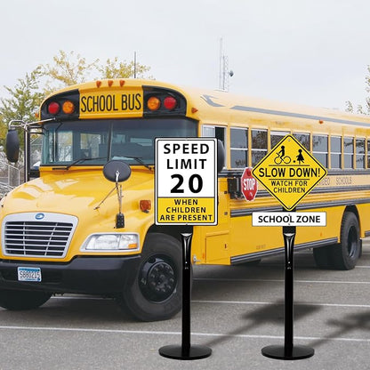 Parking Sign Stand with Base - Image 6
